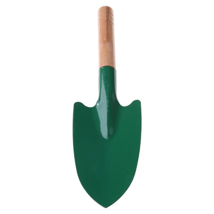 Wooden Handle Reinforced Gardening Shovel