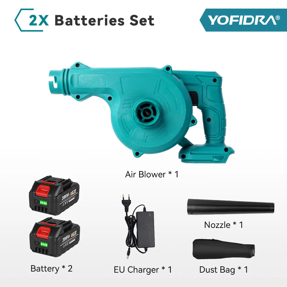 YOFIDRA Electric Leaf blower Power Tool For Makita 18V Battery