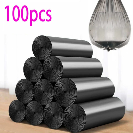 100pcs Black Garbage Bags