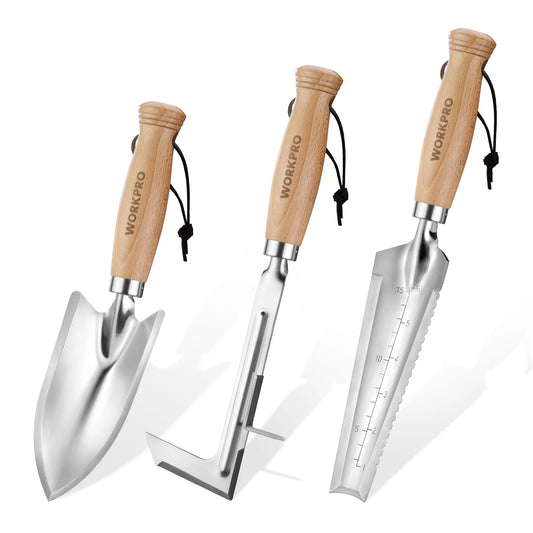 Gardening Tool Set: Weed Puller, Crack Weeder, Hand Trowel