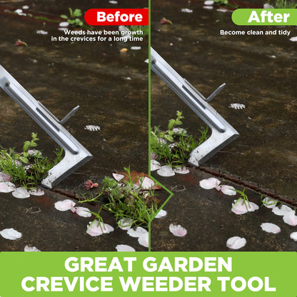 Gardening Tool Set: Weed Puller, Crack Weeder, Hand Trowel