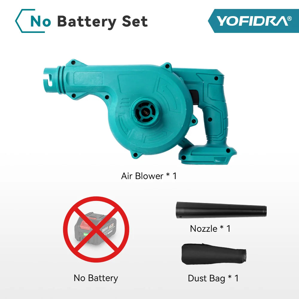 YOFIDRA Electric Leaf blower Power Tool For Makita 18V Battery