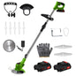 hand held Electric Lawn Mower & Weed Wacker with saw blade