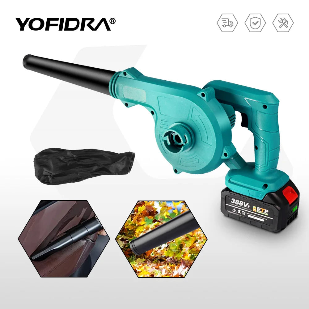 YOFIDRA Electric Leaf blower Power Tool For Makita 18V Battery